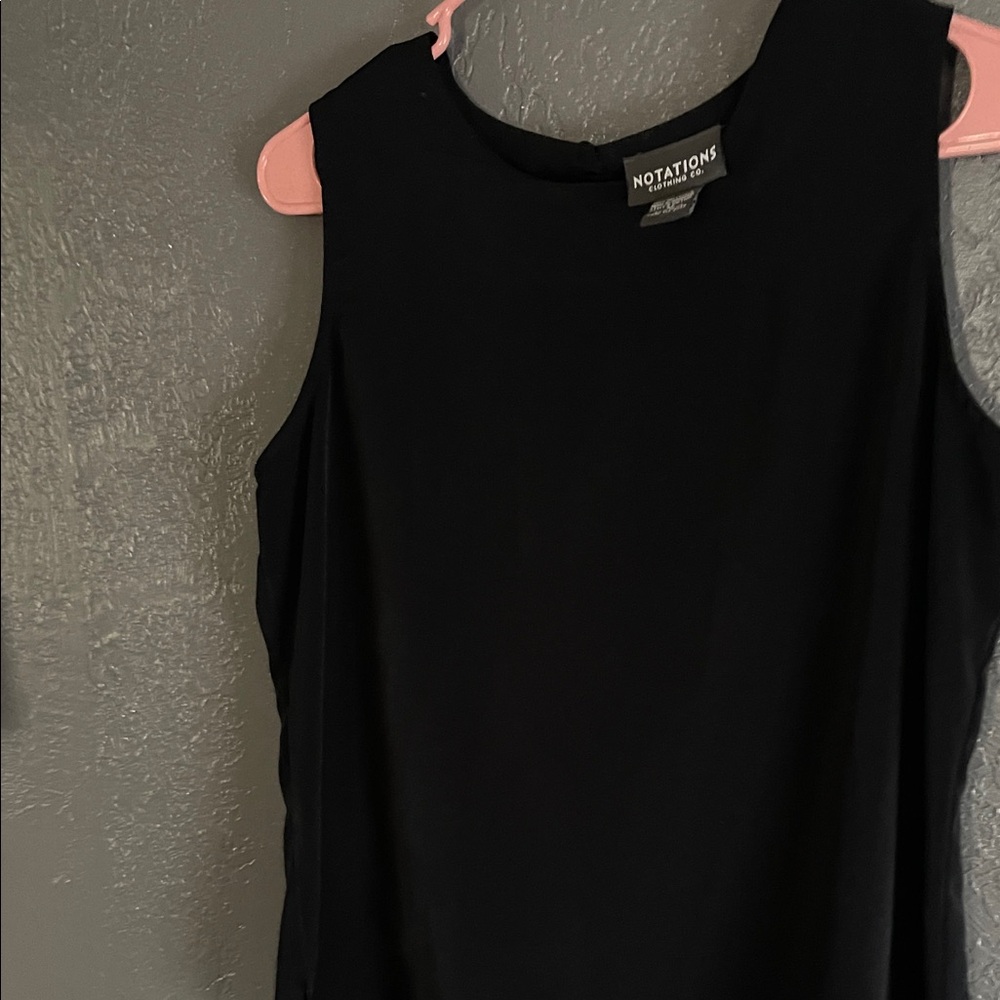 Notations Classic Black Tank Top